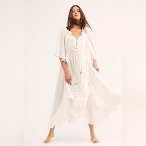 FREE PEOPLE free-est beach bliss maxi dress, size XS